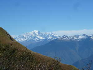 Le Mont Blanc du col d'Arménaz.