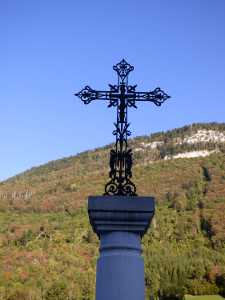 La petite croix 'Torne' après Sainte-Reine.